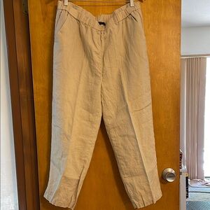 Quince Tan Linen pants size XL